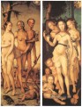 drei Alters des Mannes und drei Grazien Nacktheit Maler Hans Baldung